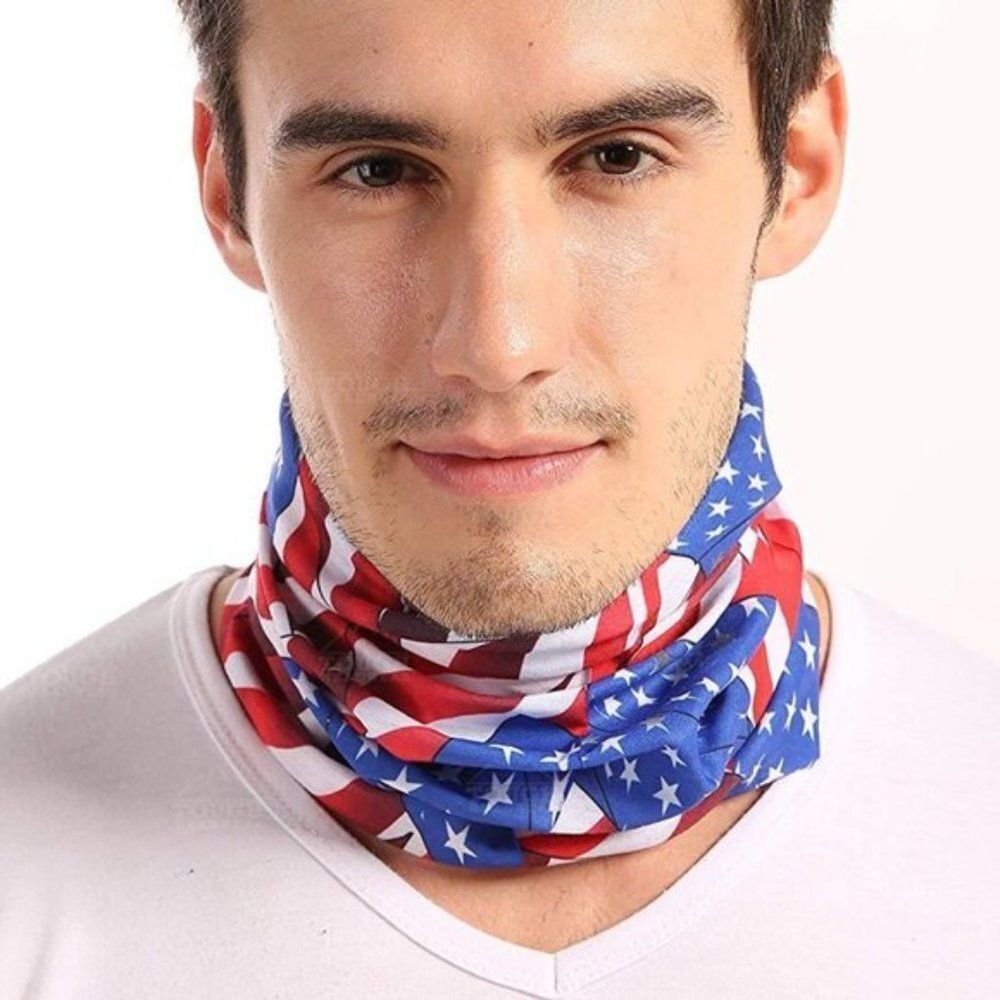 Tough Outfitters 12-in-1 Headwear American Flag
